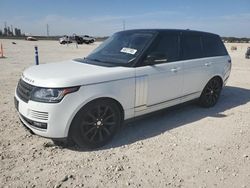 Salvage cars for sale at New Braunfels, TX auction: 2017 Land Rover Range Rover