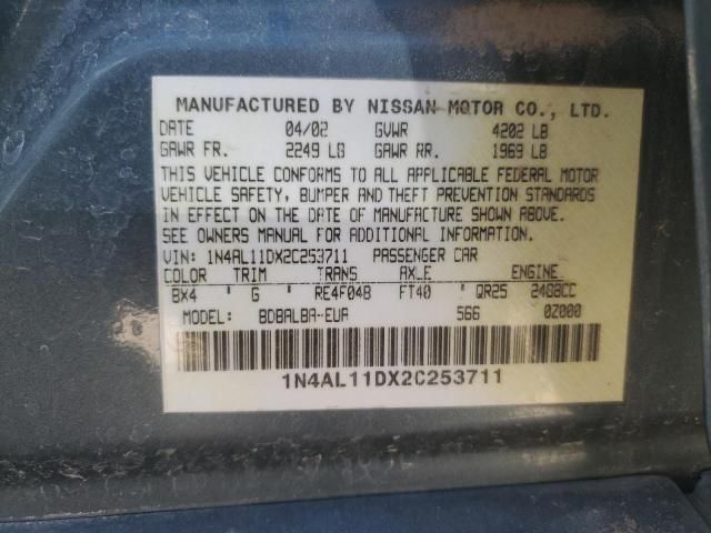 2002 Nissan Altima Base