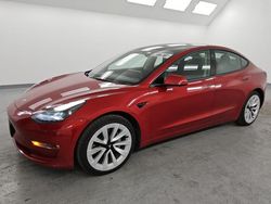 Salvage cars for sale at Van Nuys, CA auction: 2022 Tesla Model 3