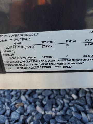 2007 Powr 2007 Power Line Cargo Enclosed Cargo Trailer