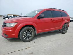 Salvage cars for sale at Grand Prairie, TX auction: 2018 Dodge Journey SE