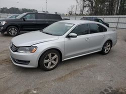 Salvage cars for sale at Dunn, NC auction: 2013 Volkswagen Passat SE