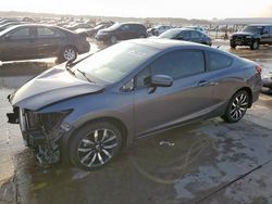 Salvage cars for sale at Grand Prairie, TX auction: 2014 Honda Civic EXL