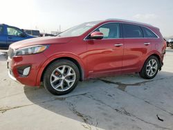 Salvage cars for sale at Grand Prairie, TX auction: 2017 KIA Sorento SX