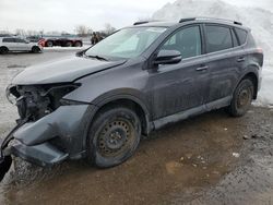 Salvage cars for sale from Copart London, ON: 2018 Toyota Rav4 LE