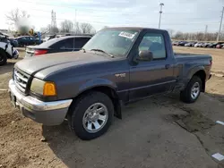 Salvage trucks for sale at Woodhaven, MI auction: 2003 Ford Ranger