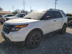 Salvage cars for sale at Columbus, OH auction: 2014 Ford Explorer Sport