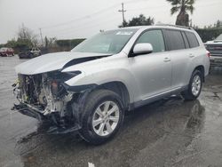 Toyota Highlander Base salvage cars for sale: 2012 Toyota Highlander Base