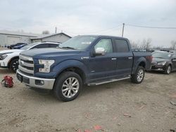 Salvage cars for sale at Pekin, IL auction: 2015 Ford F150 Supercrew