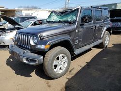 Carros salvage sin ofertas aún a la venta en subasta: 2018 Jeep Wrangler Unlimited Sahara