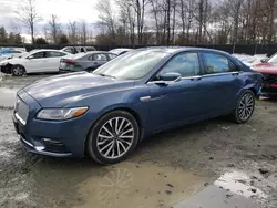 Lincoln salvage cars for sale: 2018 Lincoln Continental Select