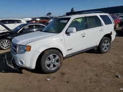 Salvage cars for sale at Woodhaven, MI auction: 2008 Ford Escape Limited