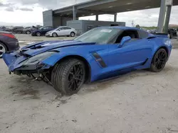 Salvage cars for sale at West Palm Beach, FL auction: 2019 Chevrolet Corvette Grand Sport 1LT