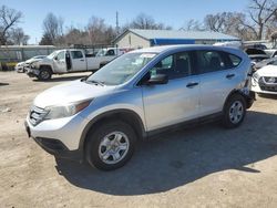 Salvage cars for sale at Wichita, KS auction: 2014 Honda CR-V LX