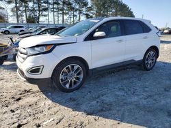 Salvage cars for sale at Loganville, GA auction: 2017 Ford Edge Titanium