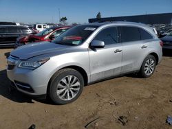 Salvage cars for sale at Woodhaven, MI auction: 2015 Acura MDX Technology