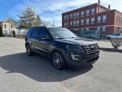 Salvage cars for sale at North Billerica, MA auction: 2017 Ford Explorer Sport