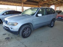 Salvage cars for sale from Copart American Canyon, CA: 2004 BMW X5 3.0I