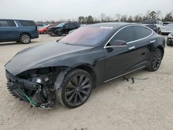 Salvage cars for sale at Houston, TX auction: 2017 Tesla Model S