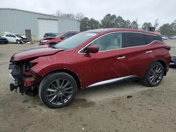 Salvage cars for sale at Hampton, VA auction: 2021 Nissan Murano SV