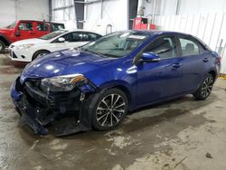 Salvage cars for sale at Ham Lake, MN auction: 2017 Toyota Corolla L