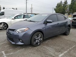 Salvage cars for sale from Copart Rancho Cucamonga, CA: 2016 Toyota Corolla L