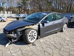 Salvage cars for sale at Austell, GA auction: 2021 Tesla Model 3