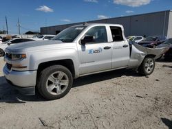 Salvage cars for sale at Jacksonville, FL auction: 2018 Chevrolet Silverado K1500 Custom