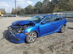 Salvage cars for sale at Savannah, GA auction: 2018 Honda Civic EX