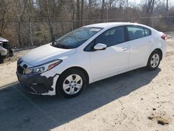 Salvage cars for sale at Northfield, OH auction: 2018 KIA Forte LX