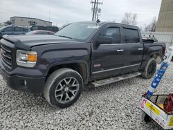 Salvage trucks for sale at Wayland, MI auction: 2014 GMC Sierra K1500 SLT