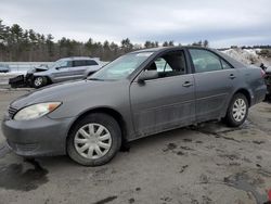 Salvage cars for sale at Windham, ME auction: 2005 Toyota Camry LE