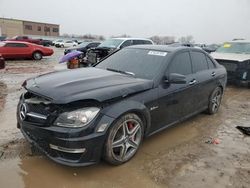 Salvage cars for sale at Kansas City, KS auction: 2012 Mercedes-Benz C 63 AMG