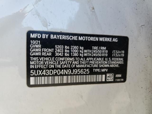 2022 BMW X3 SDRIVE30I