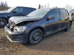 Salvage cars for sale at Bowmanville, ON auction: 2017 Volkswagen Golf S