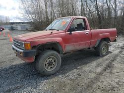 Salvage cars for sale at Arlington, WA auction: 1988 Toyota Pickup RN63 STD