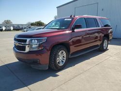 Salvage cars for sale at Sacramento, CA auction: 2017 Chevrolet Suburban K1500 LT