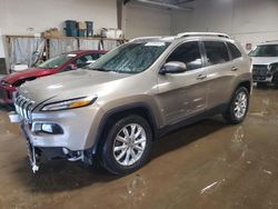 Carros salvage sin ofertas aún a la venta en subasta: 2017 Jeep Cherokee Limited