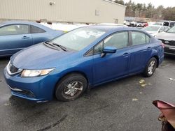 Salvage cars for sale at Exeter, RI auction: 2014 Honda Civic LX