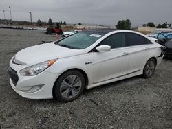 Salvage cars for sale at Mentone, CA auction: 2015 Hyundai Sonata Hybrid