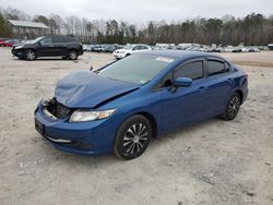 Salvage cars for sale at Charles City, VA auction: 2014 Honda Civic LX