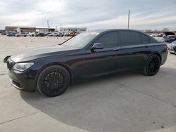 Salvage cars for sale at Grand Prairie, TX auction: 2015 BMW 750 LXI