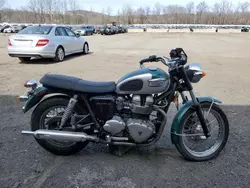 Salvage motorcycles for sale at Marlboro, NY auction: 2002 Triumph 2002 Triumph Motorcycle Bonneville