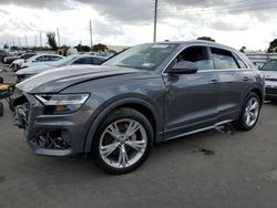 Salvage cars for sale at Miami, FL auction: 2019 Audi Q8 Premium Plus