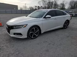 Salvage cars for sale at Gastonia, NC auction: 2018 Honda Accord Sport