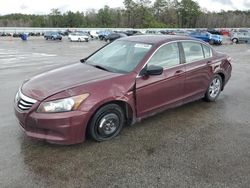 Salvage cars for sale at Harleyville, SC auction: 2012 Honda Accord LXP