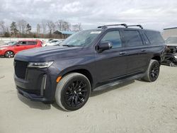 Salvage cars for sale at Spartanburg, SC auction: 2022 Cadillac Escalade ESV Premium Luxury