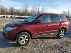 Salvage cars for sale at Leroy, NY auction: 2008 Hyundai Santa FE GLS