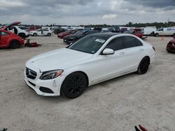 Salvage cars for sale at Houston, TX auction: 2015 Mercedes-Benz C300