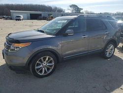 Salvage cars for sale at Hampton, VA auction: 2014 Ford Explorer Limited